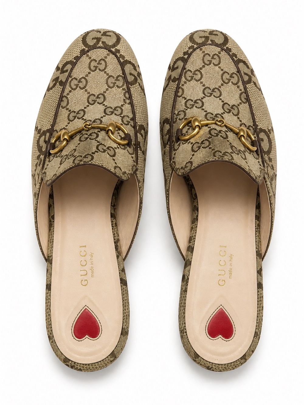 Gucci Princetown GG Canvas Bit Loafer Mules - Picture 4 of 7